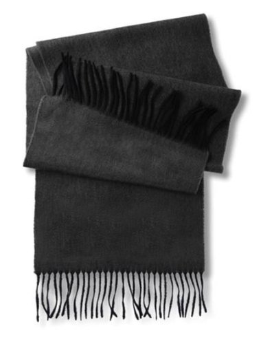 Brushed Alpaca Scarf Solid Dark Charcoal Natural Casual & Stylish Unisex