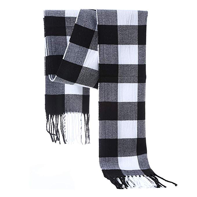 NYKKOLA Classic Cashmere Feel Unisex Winter Scarf,Ultra Soft Scarves in Rich Plaids For Men Women