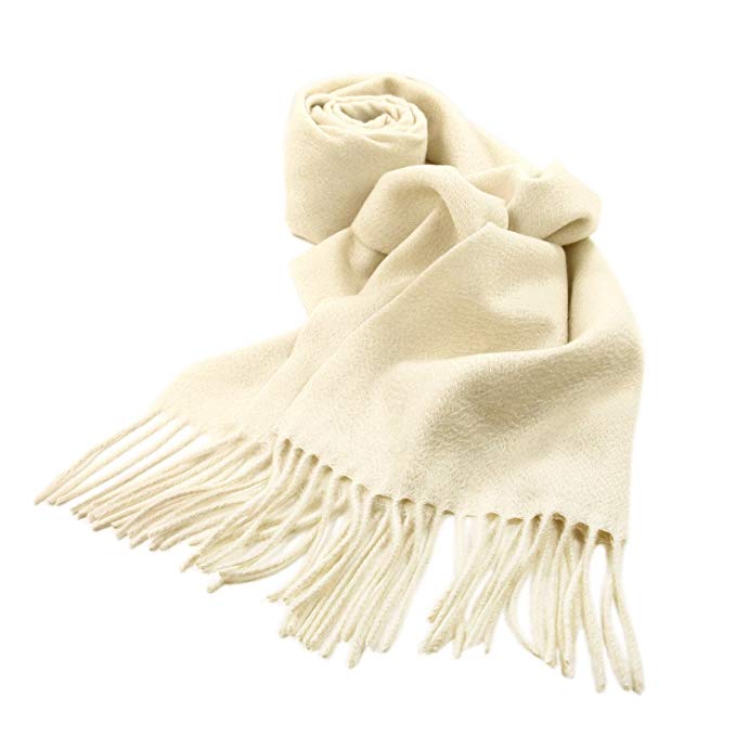 Classic 100% Pure Cashmere Solid Color Unisex Scarf - Diff Colors Avail