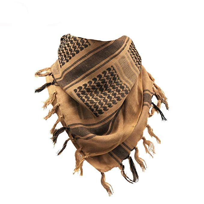 Percy Perry Military Scarf Cotton Shemagh Keffiyeh Tactical Desert Scarf Wrap