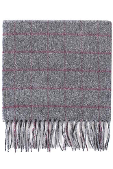 SockShop of London Unisex Made In Scotland Check 100% Cashmere Scarf
