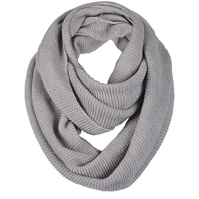 Unisex Soft Knit Winter Infinity Scarf (Multicolor Choose)