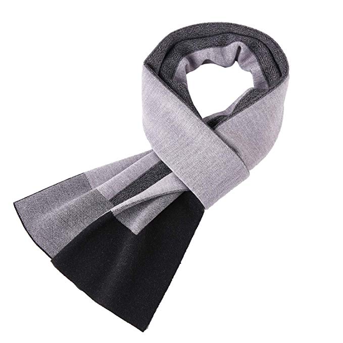 Taylormia Men's Cashmere Scarf - Warm Soft Thick Long Scarves for Fall & Winter