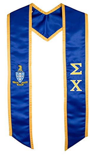 Sigma Chi Fraternity Deluxe Embroidered Graduation Stole