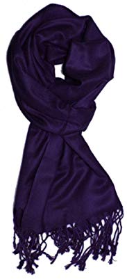 Luxurious Cashmere Feel Winter Solid Color Pashmina Fringe Scarf - Different Colors Available