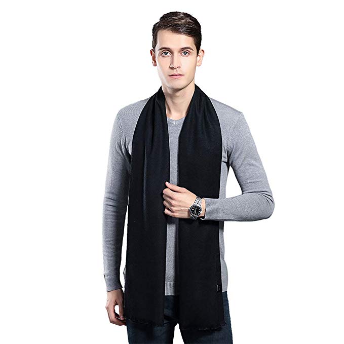 Mens Winter Cashmere Scarf - Fashion Formal Soft Scarves for Men