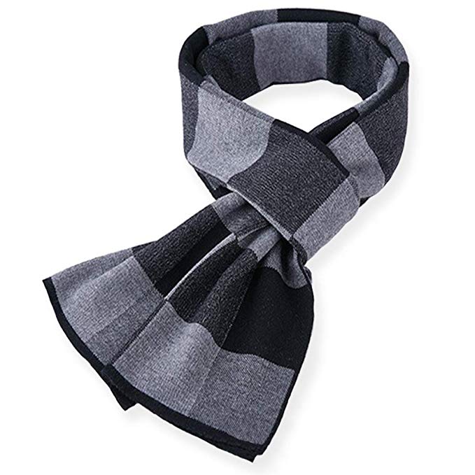 Taylormia Men's Winter Australian Merino Wool Warm Soft Long Knit Scarf