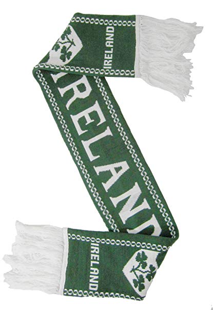 Irish Rugby Scarf - Ireland Scarf for Rugby and Soccer fans, Green