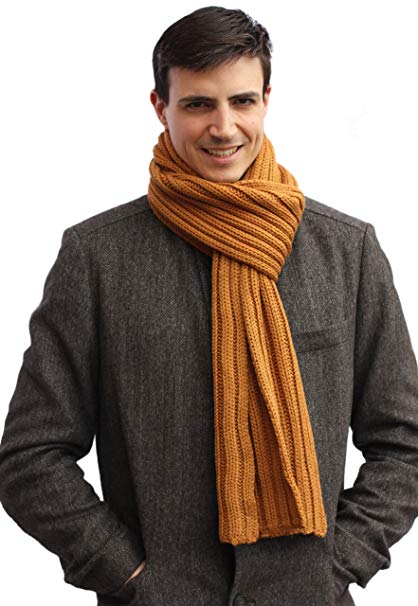 Handmade PURE ALPACA Scarf for Tall Men (MADE TO ORDER)
