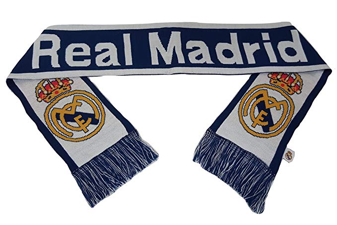 Real Madrid FC Double Sided Scarf 60 Inches Long
