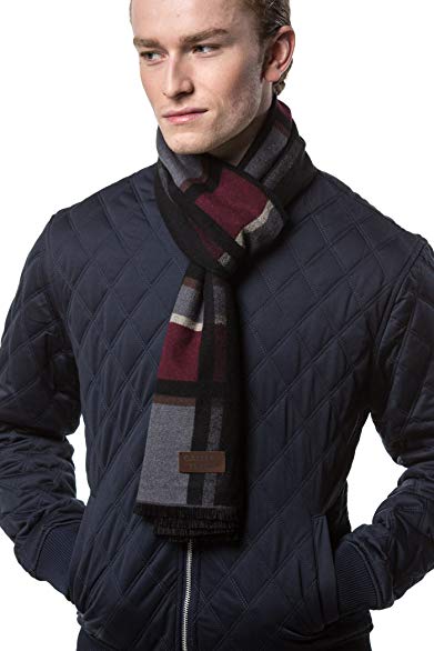 Gallery Seven Mens Scarf - 100% Cotton Winter Scarves fo Men - Elegantly Gift Wrapped