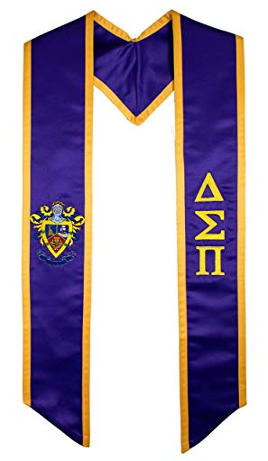Delta Sigma Pi Fraternity / Sorority Deluxe Embroidered Graduation Stole