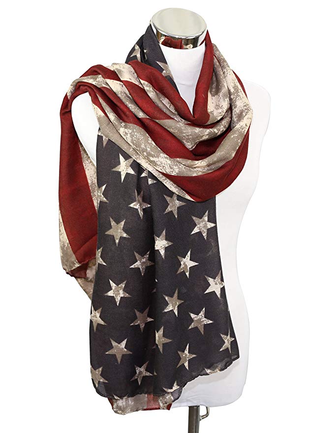 Premium Patriotic American Flag Scarf 7 Styles